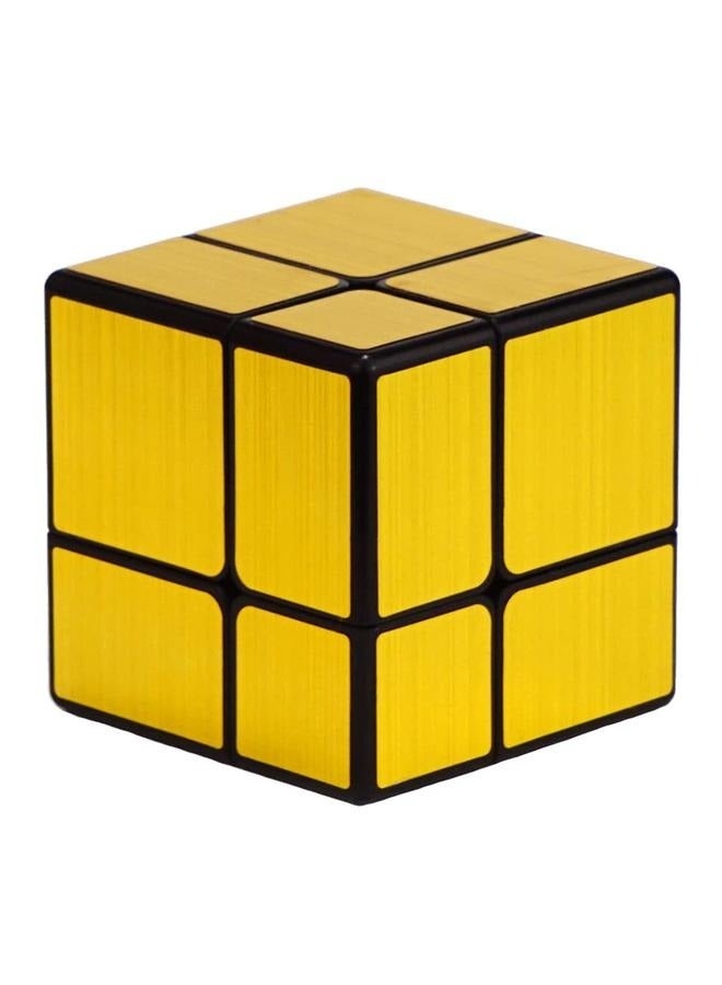 مكعب المرآة 2x2x2 مكعب السرعة 2x2 مكعب سحري لغز للأطفال والكبار (مستويين ذهبيين) - Image 1