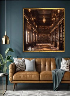 Library Canvas Wall Art, Vintage Reading Room Decor, Book Lover Gift, Literary Art, Wall Decor, Office Art