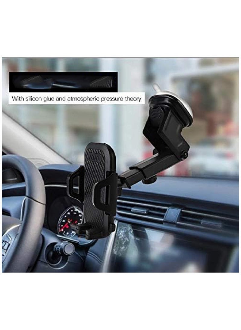 Earldom Suction Cup 360° Rotating Universal Car Holder Mount for Smartphones | Adjustable Dashboard & Windshield Mount | Secure Grip for GPS, Calls & Streaming | Easy Access & Rotation | ET-EH59 Car Phone Mount for All Devices  - Image 3