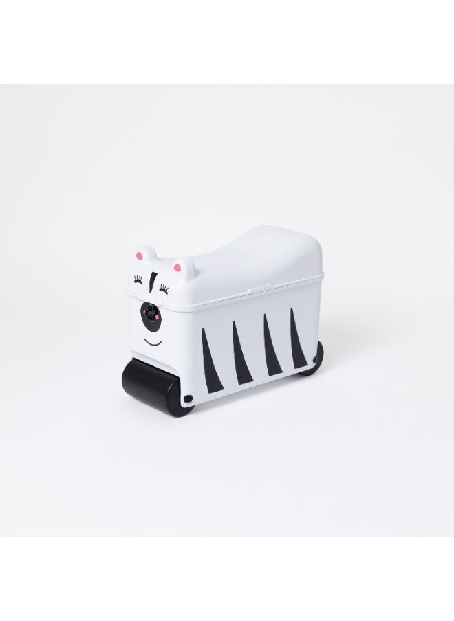 Little Rolla Little Rolla Ride- On Suitcase Zebra  - Image 1