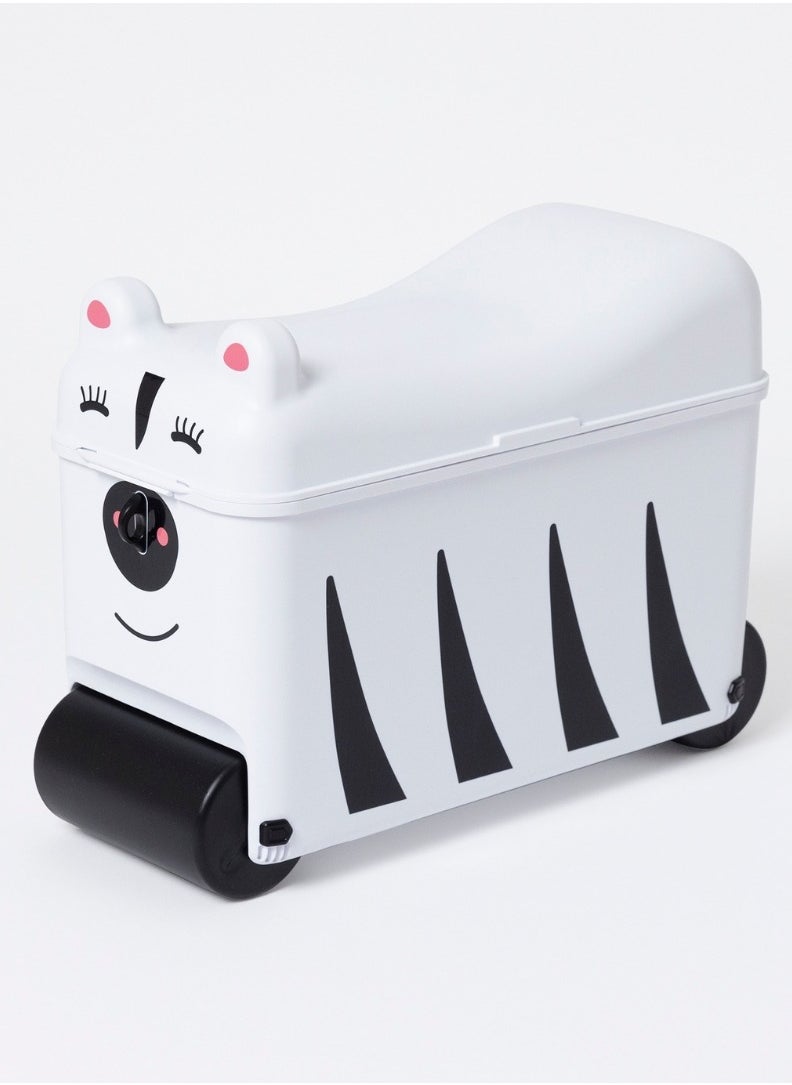 Little Rolla - Little Rolla Ride- On Suitcase Zebra - Image 1