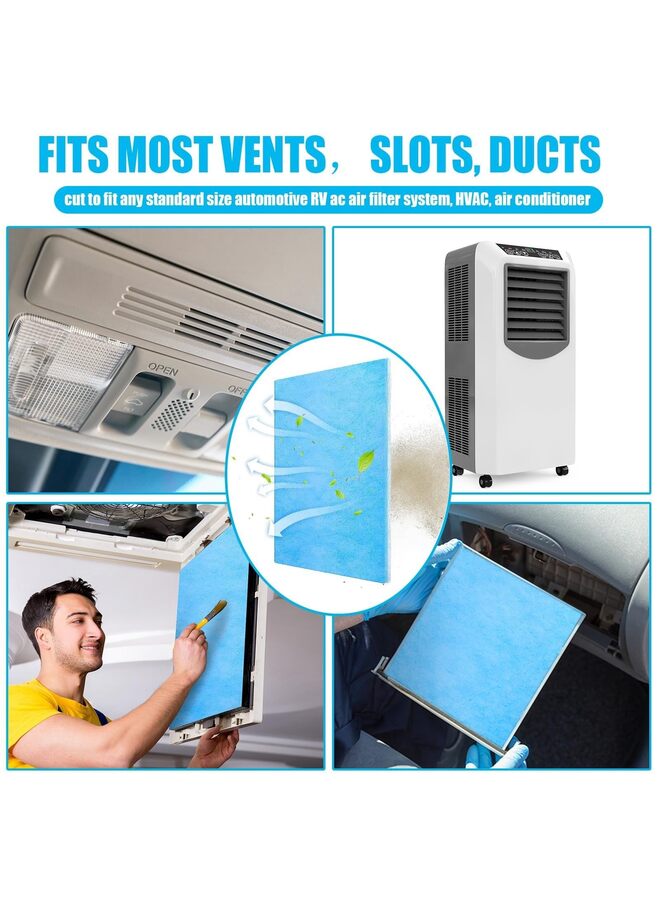 Reusable Air Filter Washable Replacement AC Filter Polyester Conditioning Ventilation System, Compatible with Most Air Conditioning Furnace HVAC Vents (12 Inches x 10 Ft) - Image 3