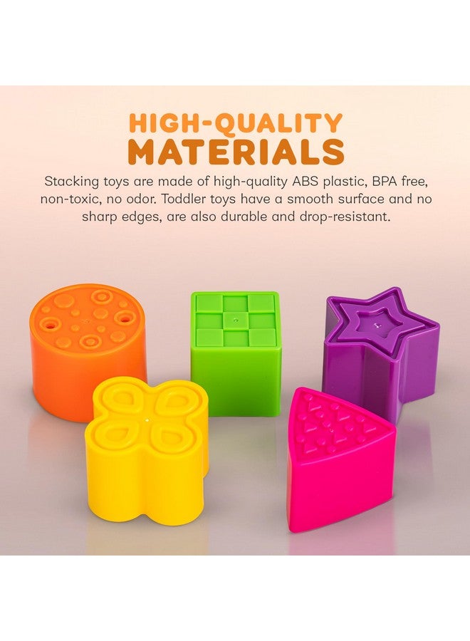 بيبي لعبة منزل فرز الأشكال من بايبي للأطفال | لغز مطابقة الأشكال مع 5 مكعبات ملونة | لعبة تعليمية وتنمية مبكرة للأولاد والبنات بعمر سنة فما فوق | لعبة التعرف على الأشكال والألوان - Image 3