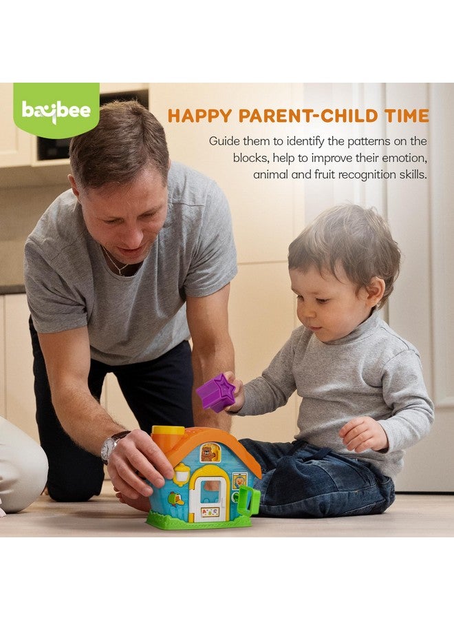 بيبي لعبة منزل فرز الأشكال من بايبي للأطفال | لغز مطابقة الأشكال مع 5 مكعبات ملونة | لعبة تعليمية وتنمية مبكرة للأولاد والبنات بعمر سنة فما فوق | لعبة التعرف على الأشكال والألوان - Image 4