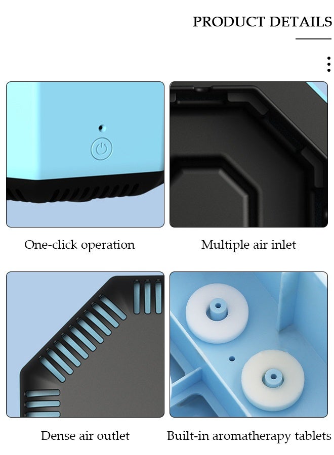 DUNISO منفضة سجائر ذاتية الإطفاء 2 في 1 مع منفضة سجائر إلكترونية متعددة الوظائف لتنقية الهواء مع فلتر للديكور الداخلي والمنزل والمكتب في الهواء الطلق - Image 2