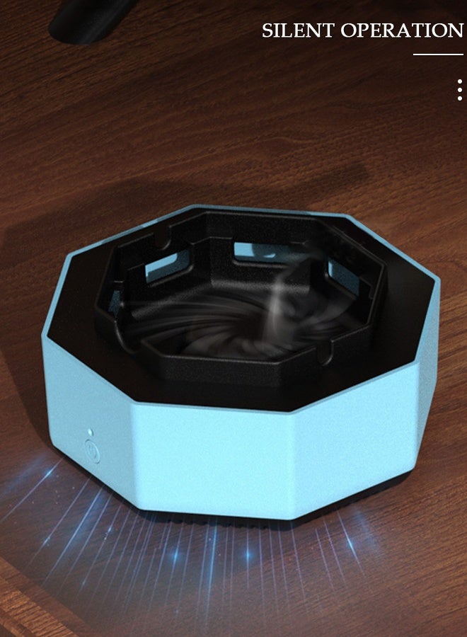 DUNISO منفضة سجائر ذاتية الإطفاء 2 في 1 مع منفضة سجائر إلكترونية متعددة الوظائف لتنقية الهواء مع فلتر للديكور الداخلي والمنزل والمكتب في الهواء الطلق - Image 4