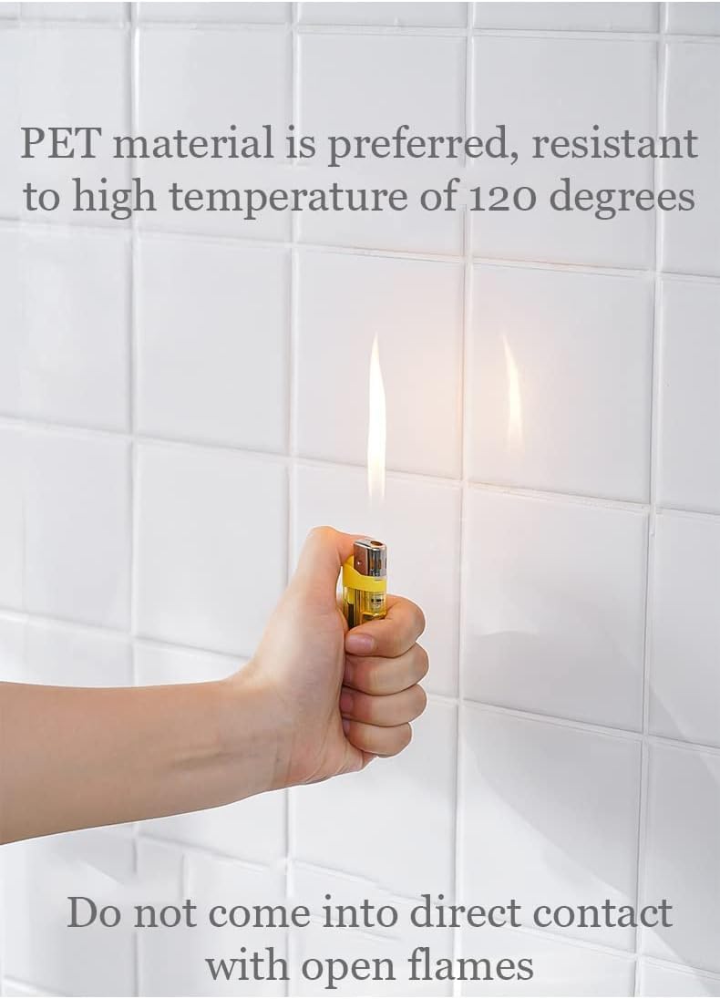KAPIX Kitchen Backsplash Wall Protector, Transparent Self-Adhesive Sticker| Heat Resistant, Waterproof Cupboard Sticker for Home-Kitchen Furniture, Oil Proof Clear-Protective Sheet (61 x 400 cm) - Image 3