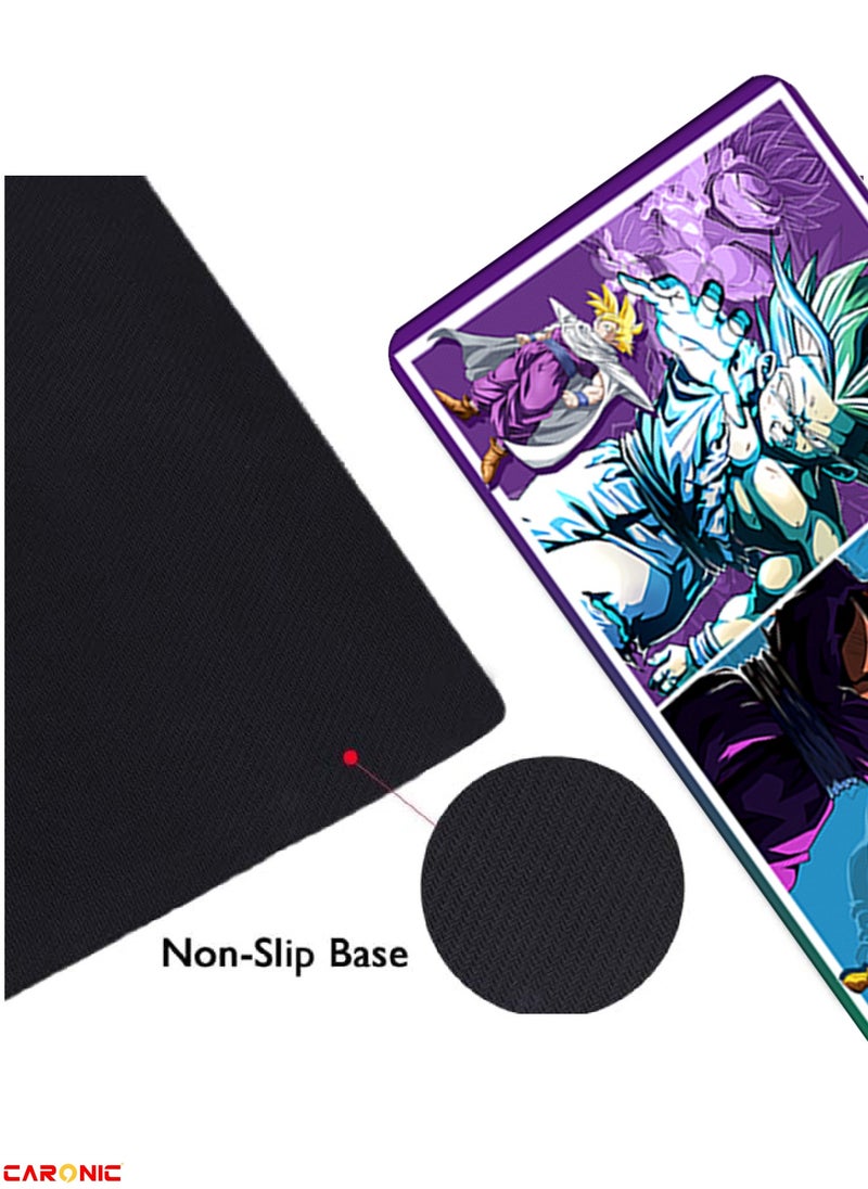 Large Gaming Mouse Pad with Superior Micro Weave Cloth Extended Desk Mousepad with Stitched Edges Non-Slip Base Water Resist Keyboard Pad For Gamer And Office Home DBZ 420