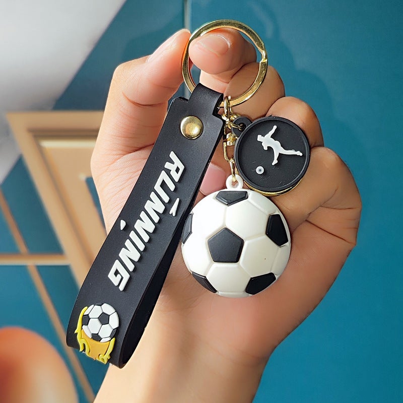 Sale With Creative Cup Football Key Chain Pendant Pvc Soft Rubber Car Key Chain Fans Small Gifts - Image 1