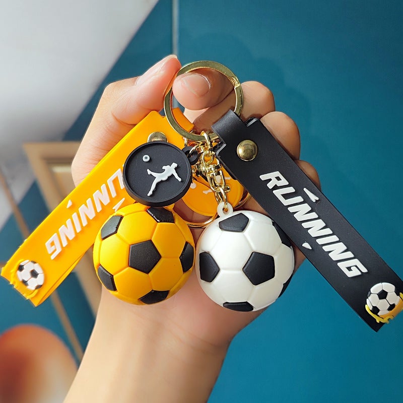 Sale With Creative Cup Football Key Chain Pendant Pvc Soft Rubber Car Key Chain Fans Small Gifts - Image 2