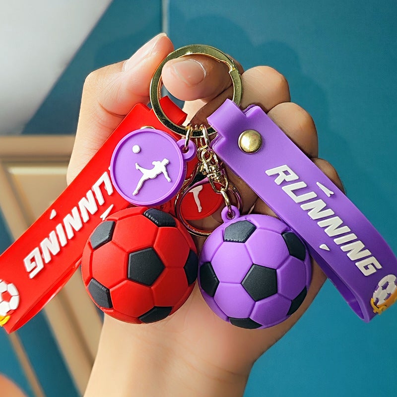 Sale With Creative Cup Football Key Chain Pendant Pvc Soft Rubber Car Key Chain Fans Small Gifts - Image 4