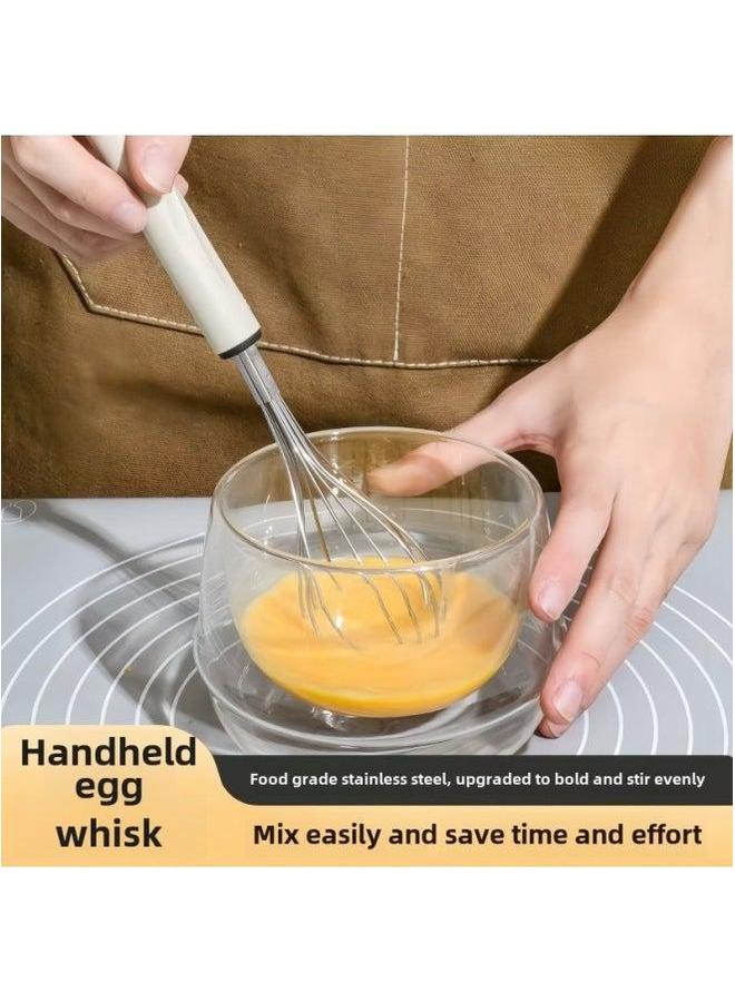 New Baby Food Supplement Tool Special Egg Beater Mesh Leakage Three-piece Filter Screen White Separator-Color:Warm Gray Stainless Steel + Separator [two-piece Set C] - Image 4