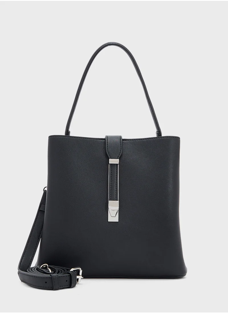 ايلا Metal Closure Detail Minimalist Satchel Bag