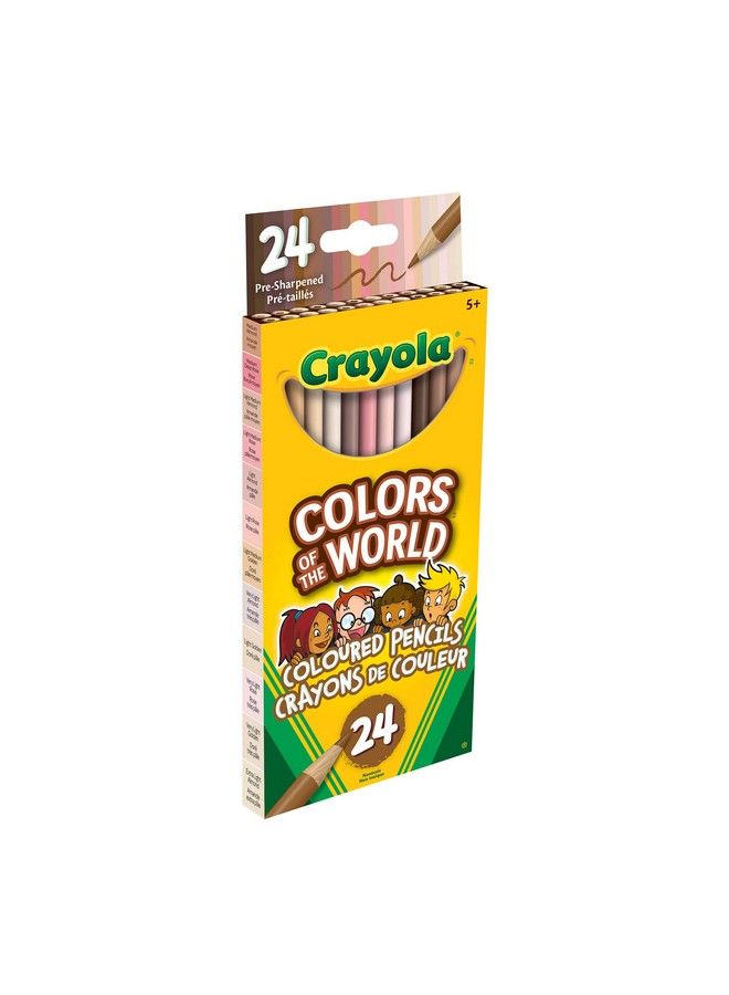 Crayola Colours Of The World Colouring Pencils Assorted Colours (Pack Of 24) ; Colours That Represent Skin Tones From Around The World ; Ideal For Kids Aged 3+ - Image 3