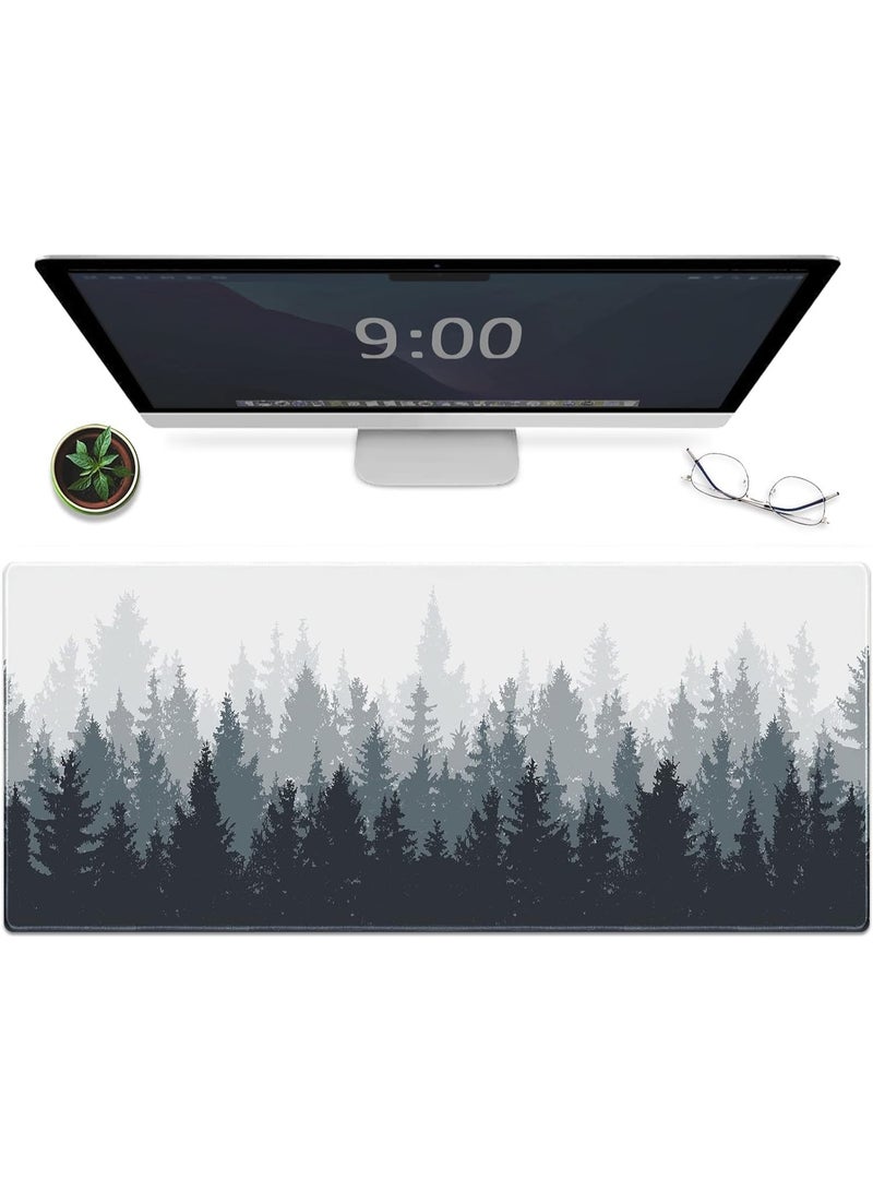 Gaming Mouse Pad XXL, 900 x 400MM Extended Large Mousepad,Big Computer Keyboard Desk Pad, Waterproof Mouse Mat with Stitched Edges and Non-Slip Base for Office Home Gaming (Froest) - Image 1