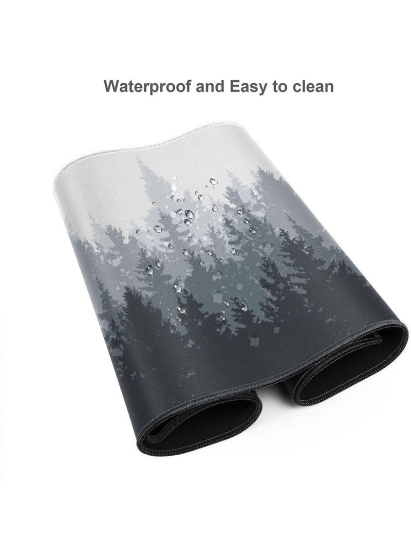 Gaming Mouse Pad XXL, 900 x 400MM Extended Large Mousepad,Big Computer Keyboard Desk Pad, Waterproof Mouse Mat with Stitched Edges and Non-Slip Base for Office Home Gaming (Froest) - Image 4
