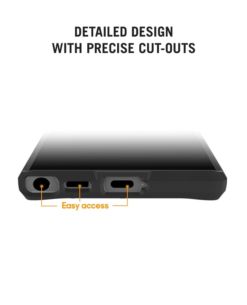 Daily Objects Case for Samsung Galaxy S24 Ultra, Drop Protection Polycarbonate Black Hybrid Slim Shockproof Back Cover - Image 5