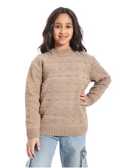 Caesar Girls wool pullover with multi design  - Image 2