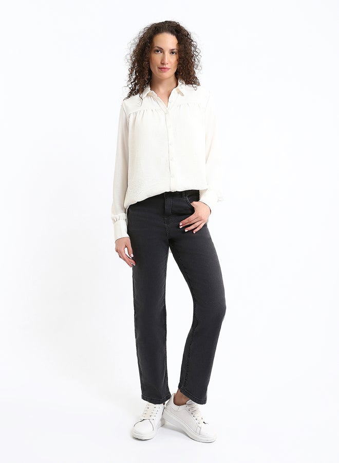 LC WAIKIKI Plain Oversize Women's Shirt Tunic - Image 2