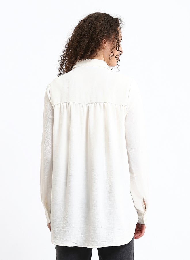LC WAIKIKI Plain Oversize Women's Shirt Tunic - Image 5