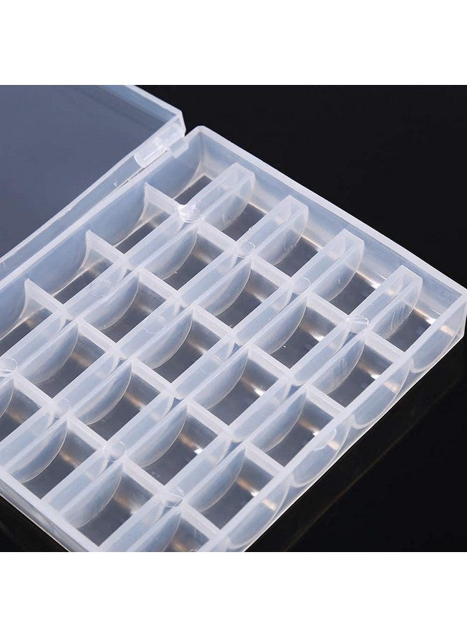 Syga Plastic White Transparent 25 Grid Storage Box with Bobbins - Image 3