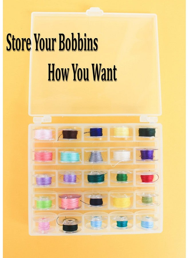 Syga Plastic White Transparent 25 Grid Storage Box with Bobbins - Image 2