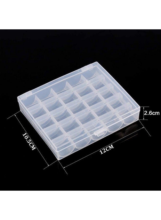 Syga Plastic White Transparent 25 Grid Storage Box with Bobbins - Image 5