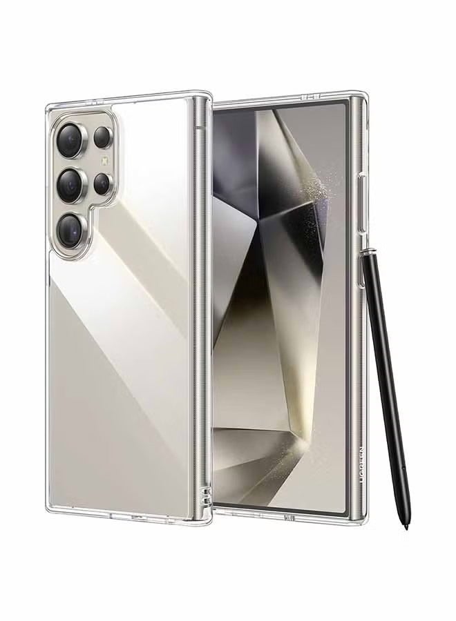 Samsung Galaxy S24 Ultra Case Cover 6.8 Inch, Effectively Delays Yellowing Case, Shockproof Bumper Protective Phone Cover, Full Coverage Drop Protection Case, Anti-Scratch Back Cover Clear - Image 1