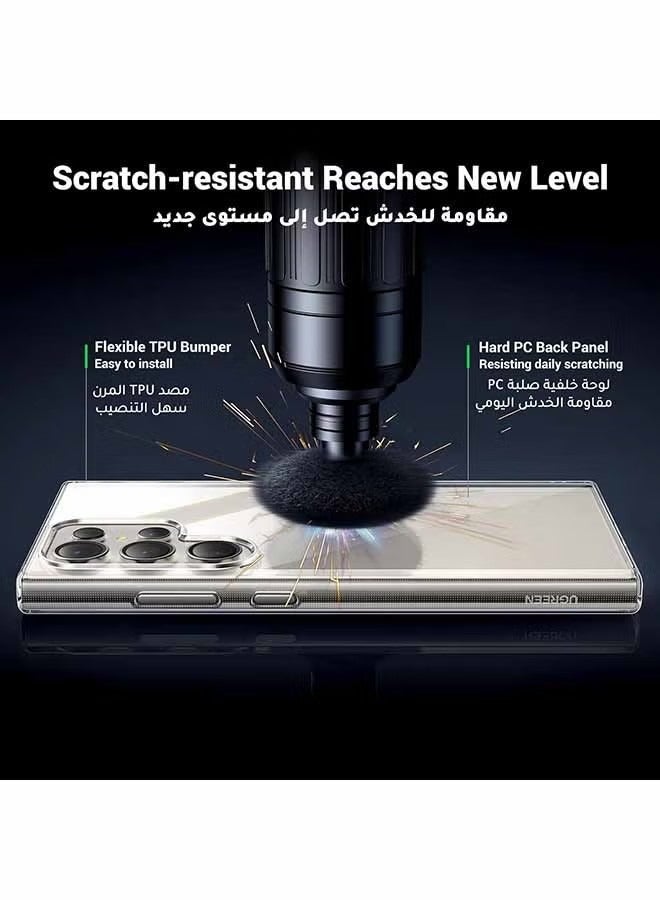 Samsung Galaxy S24 Ultra Case Cover 6.8 Inch, Effectively Delays Yellowing Case, Shockproof Bumper Protective Phone Cover, Full Coverage Drop Protection Case, Anti-Scratch Back Cover Clear - Image 4