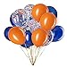 GAKA Blue Confetti and Orange Balloons Pack of 50 Great for Weddings Birthdays Bridal Shower Decorations Graduation Party Decorations Supplies 3 Style 12 Inch - Image 3