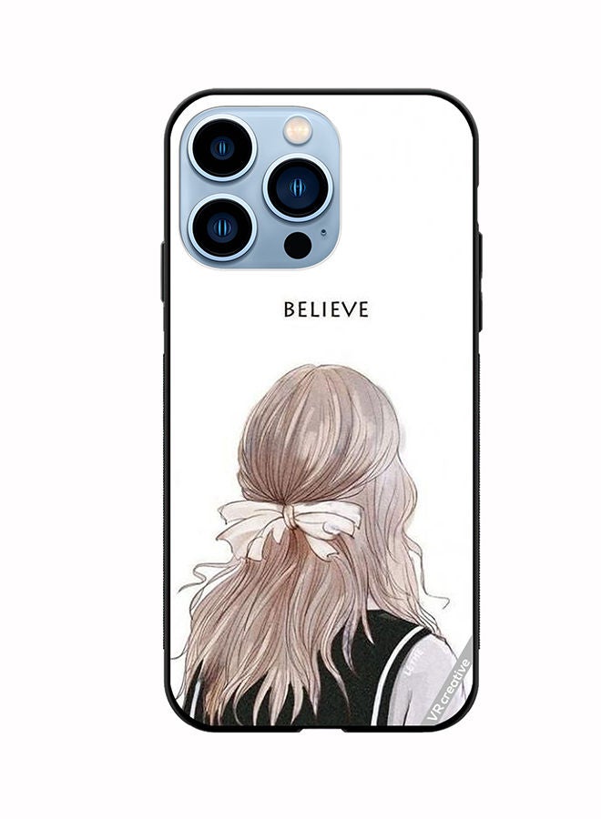 VR CREATIVE Protective Case Cover For Apple iPhone 13 Pro Believe With Girl Design Multicolour - Image 1