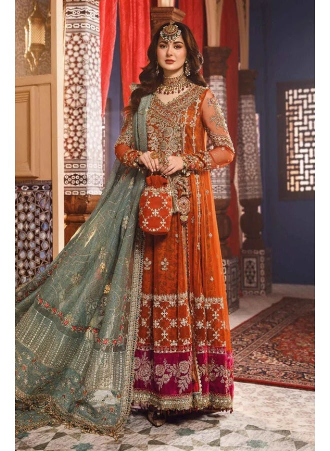 Net Frock With Satin Silk Trouser SF-W25 - Image 2