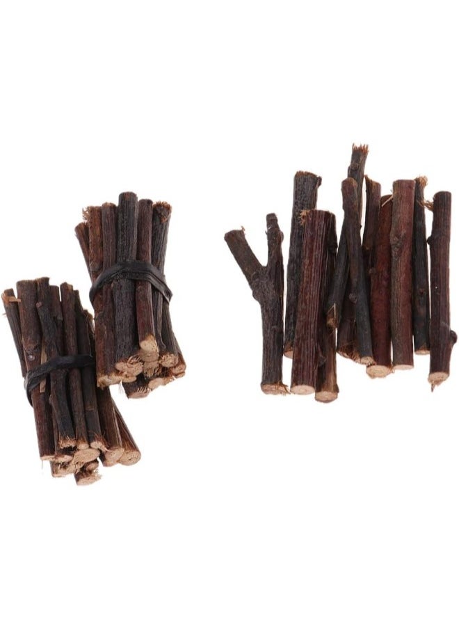 silvercnc 3 Kits Miniature Firewood Wood Stick 1/12 Dolls House Room Life Scenes Decor  - Image 2