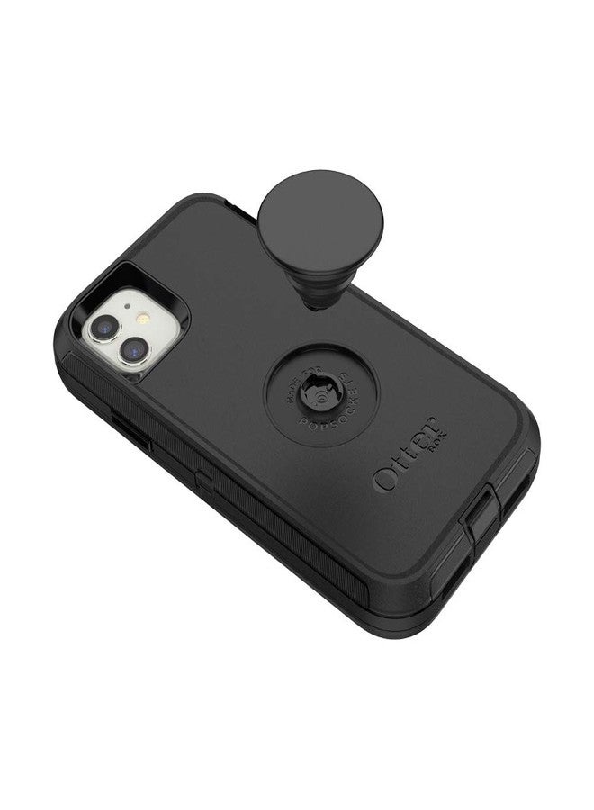 POPSOCKETS أوتير + بوب لجهاز آيفون 11: غلاف أوتير بوكس ديفندر مع بوب سوكيتس القابل للتبديل - أسود وألمنيوم أسود - Image 4