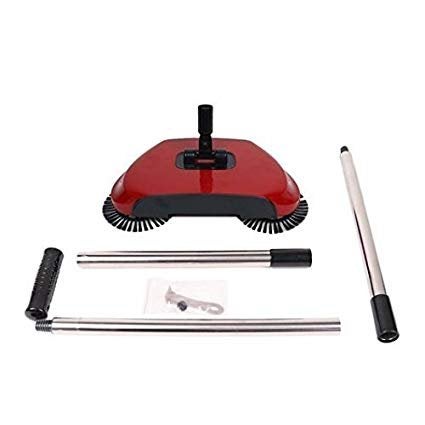 Emndr Rotating Brush Spin Hand Push Broom Sweeper Dust Collector Floor Surface Cleaning Mop - Image 2