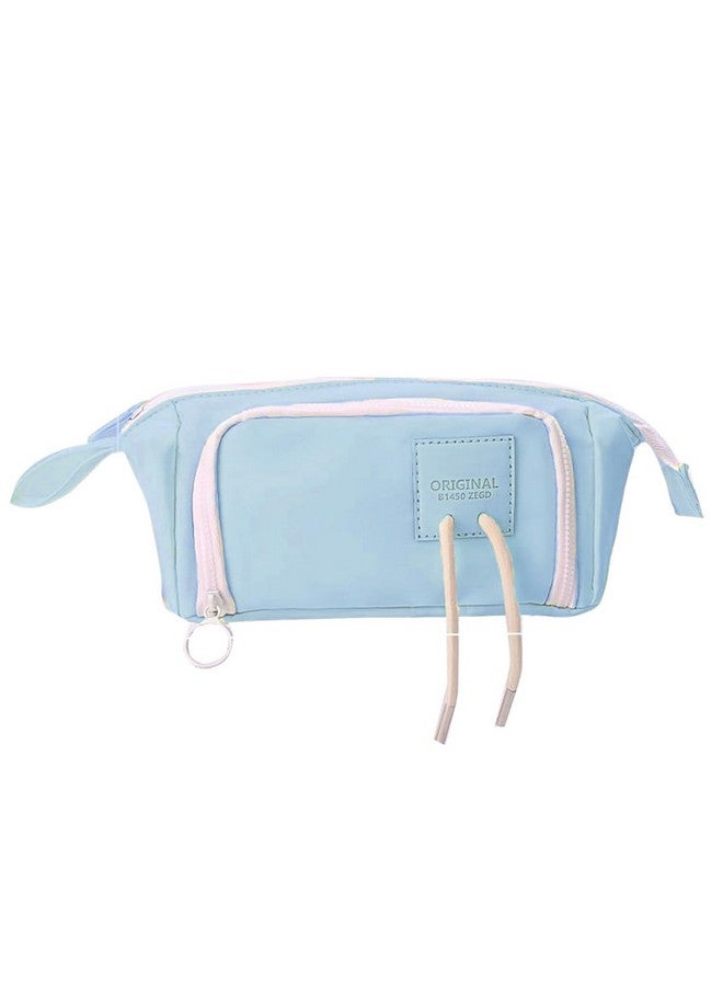 Handcuffs Pencil Case for Boys & Girls | Pencil Pouch | Stationary Organizer | Pen Cases | Stationery Bag | Aesthetic Pouches | School | Kids | College | Students | Gifts (Blue) - Image 1