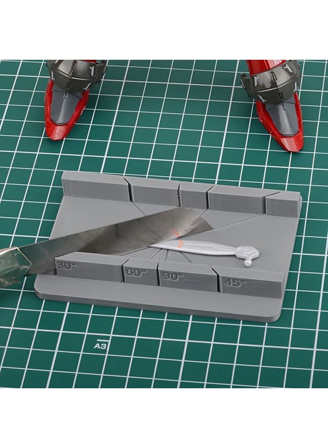 Grey Adjustable Angle Cutting Guide 30 90 Degrees Precision Tool For Crafting DIY - Image 2
