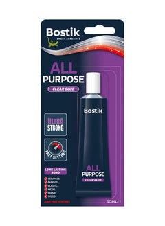 Bostik All Purpose, Ultra Strong, Fast Setting, Clear Glue for Minor Household Repairs, 50ml  - Image 1