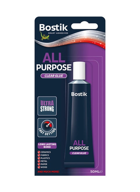 All Purpose, Ultra Strong, Fast Setting, Clear Glue for Minor Household Repairs, 50ml