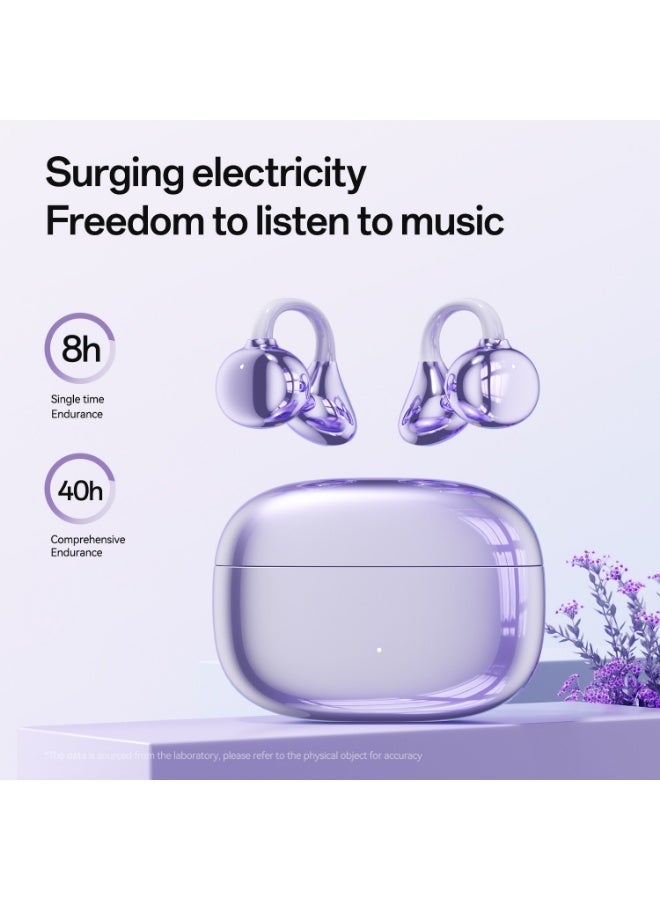 caijin Clip-on Open-ear Bluetooth Headphones, Wireless Sport Earphones, 40H Battery Life 29.5° Ergonomic Earbuds, Lightweight Audífonos for  Running Outdoor - Image 4