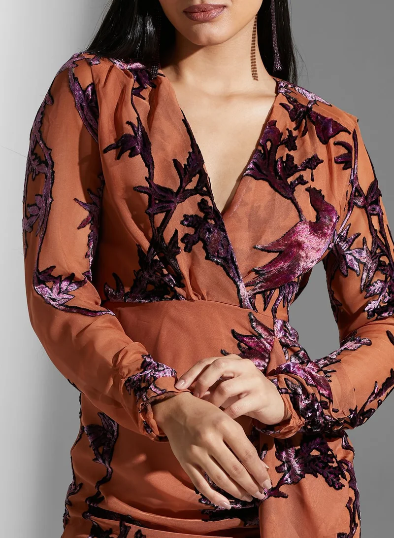 Hope & Ivy Floral Print Dress