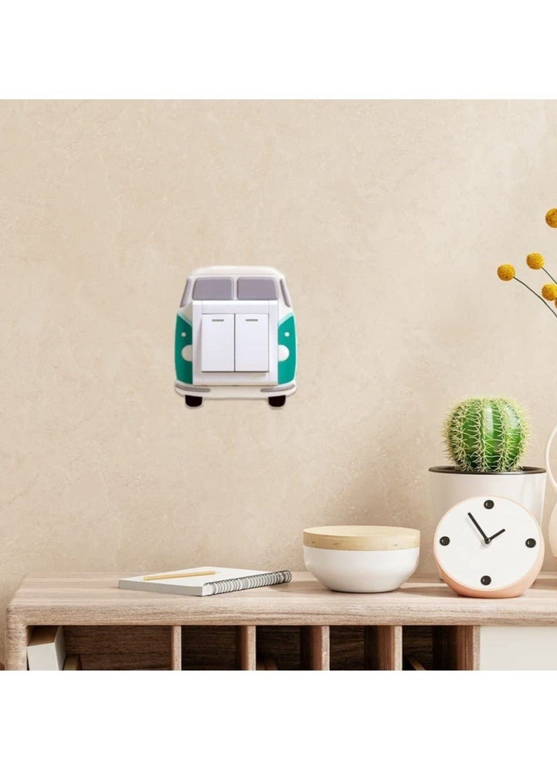 كابتن تيك Light Switch Stickers Car in the Dark Decals Decorative Art Murals for Bedroom Office Home Decoration - Image 3