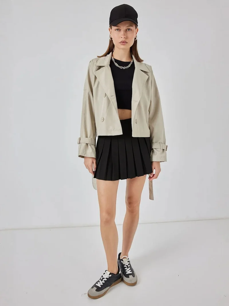 بيغ دارت BDART Short Belted Trench Coat