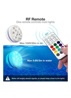 Submersible LED Lights with Remote RF(164ft), Full Waterproof Pool Lights, Underwater Pool Led Light, Inground Pool with Magnets, Suction Cups for Ponds(2PCS)… - pzsku/Z874404ECC58758790C90Z/45/_/1691056548/4372b4d0-de41-476b-a826-1426fec200a2