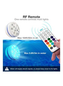 KASTWAVE Submersible LED Lights with Remote RF(164ft), Full Waterproof Pool Lights, Underwater Pool Led Light, Inground Pool with Magnets, Suction Cups for Ponds(2PCS)…  - Image 3