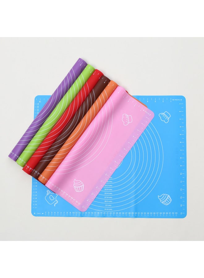 Direct Supply Silicone Kneading Mat Baking Mat Heat Insulation Cooking Mat And Mat Thickened Chopping Board-Specifications:64 * 45cm Coffee 2001-69(D) - Image 3