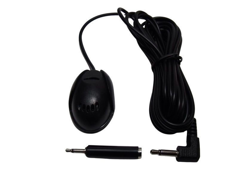 FingerLakes Car Mic Microphone Assembly for 2.5mm or 3.5mm Bluetooth Enabled Receivers Radio Stereo Head Units GPS Navagation DVD - FL72, Black - Image 1