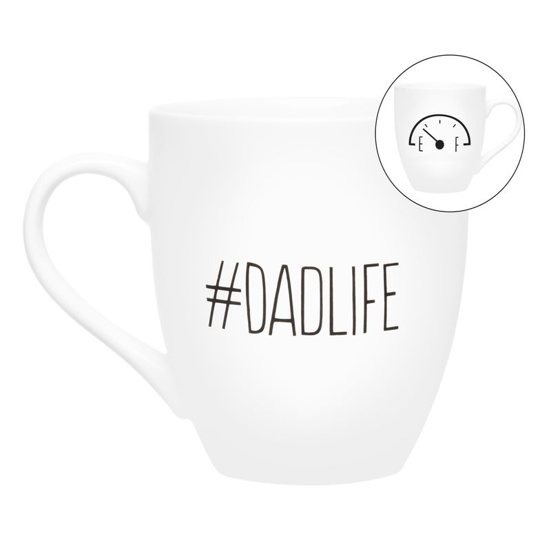 Pearhead #DadLife Mug, Father's Day Gifts For New Dads, Gift From Kids, Dishwasher and Microwave Safe, Large - Image 1