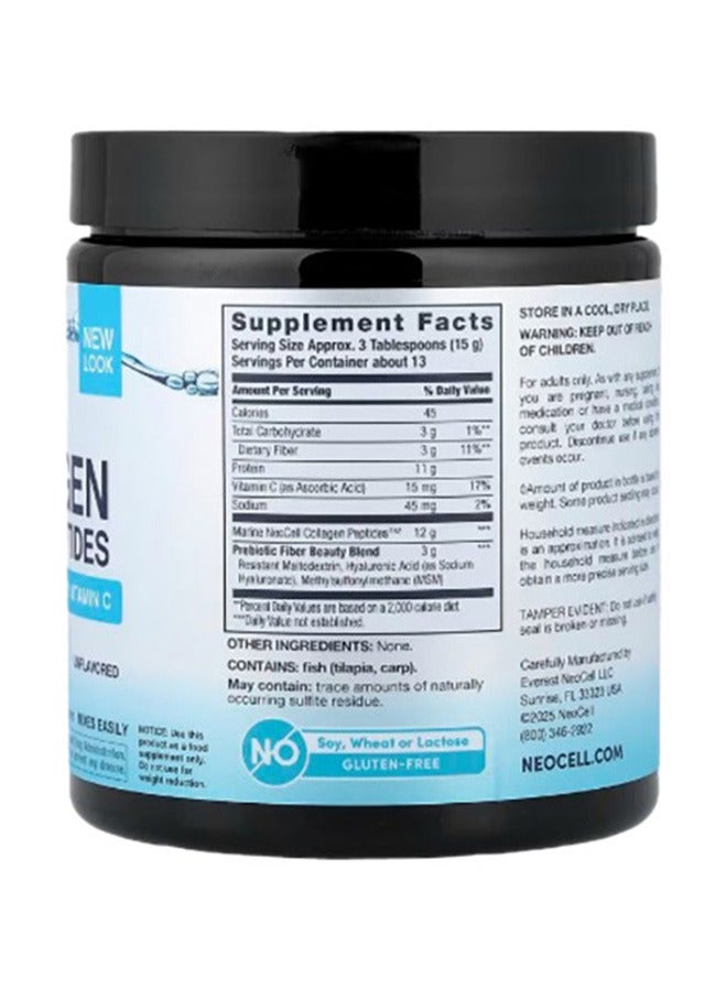 Neocell Marine Collagen Powder Unflavoured 200g | with Hyaluronic Acid, MSM & Vitamin C 200 | Support Healthy Hair - Skin - Nails - Joints | 12g Collagen - 15 Servings - Image 2
