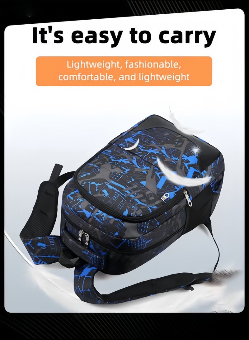 حقيبة ظهر لطلاب المرحلة المتوسطة بتصميم جديد، مكونة من 3 قطع من Preppy. - Image 3